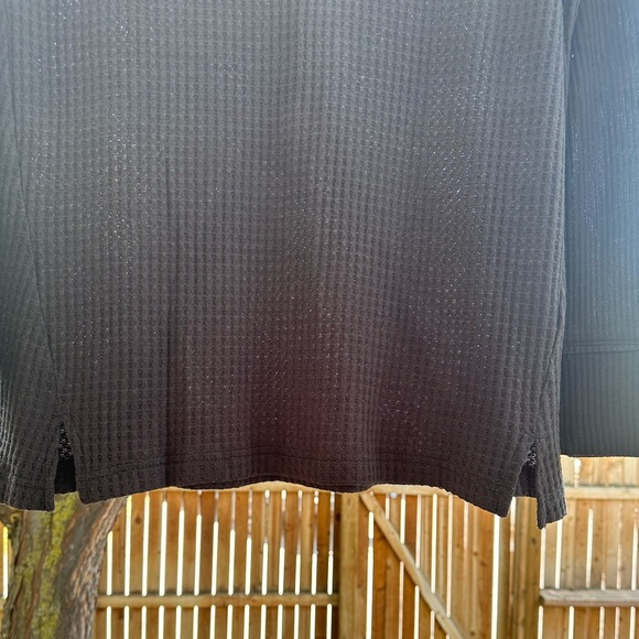 Anthropologie Maeve Pearson Black V Neck Oversized Lightweight Thermal Medium - Picture 8 of 16